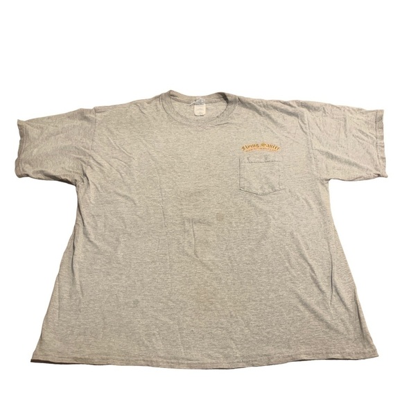 Men’s Grey Kiss My Girlfriend While I Drink Your Beer T-Shirt Flying Saucer XXL - Picture 2 of 8